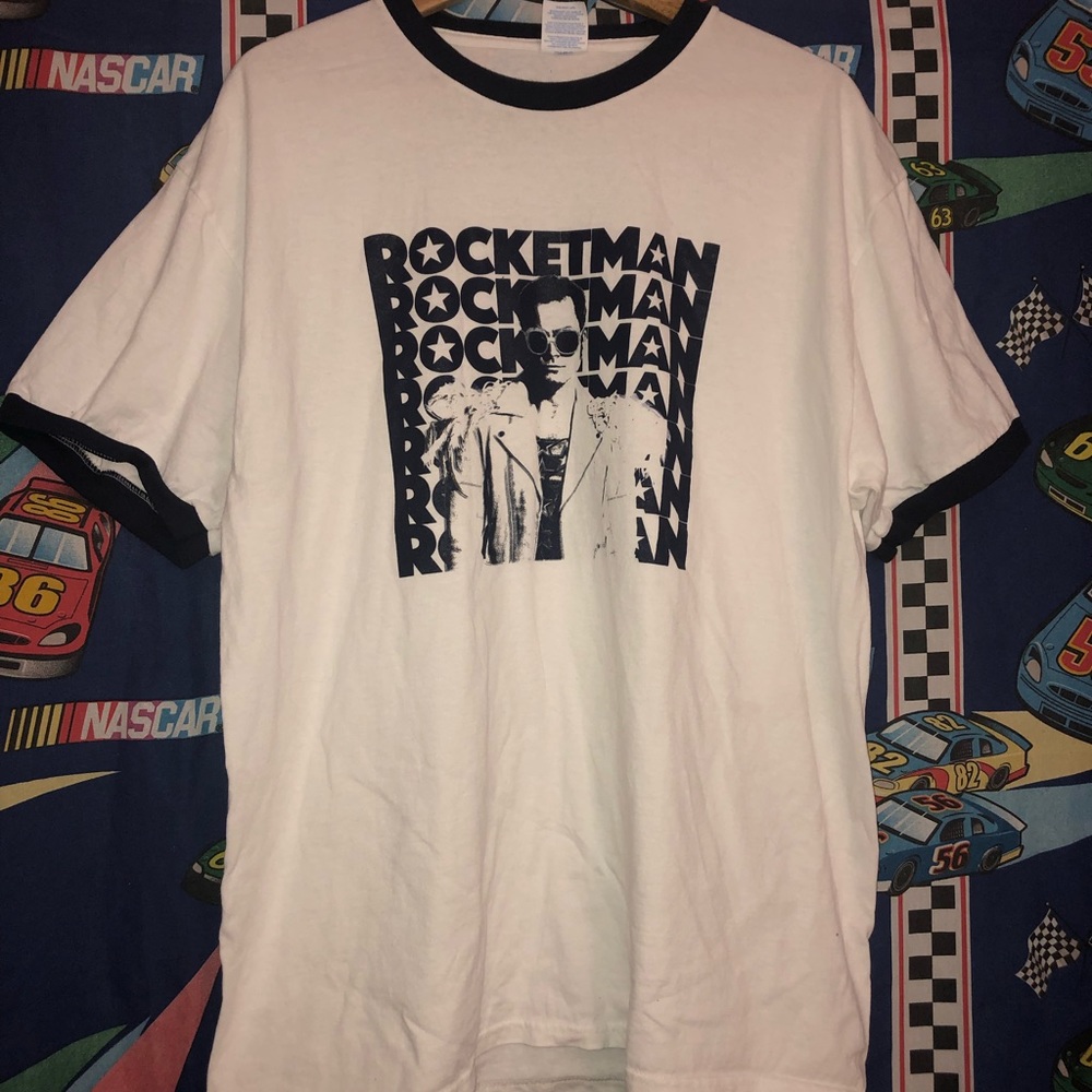 Rocket man global theatre tour ringer shirt medium